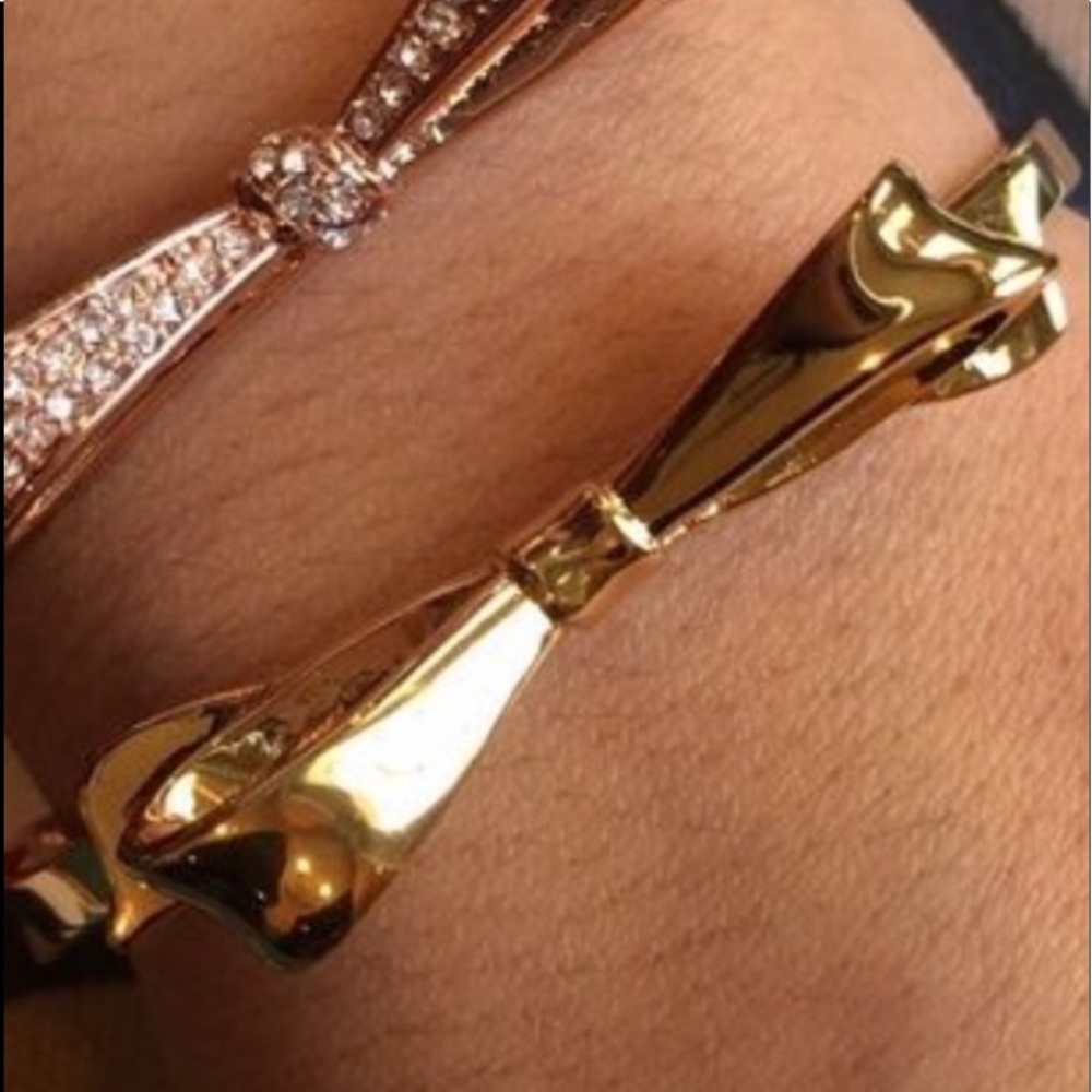 Kate Spade gold tone bow bracelet